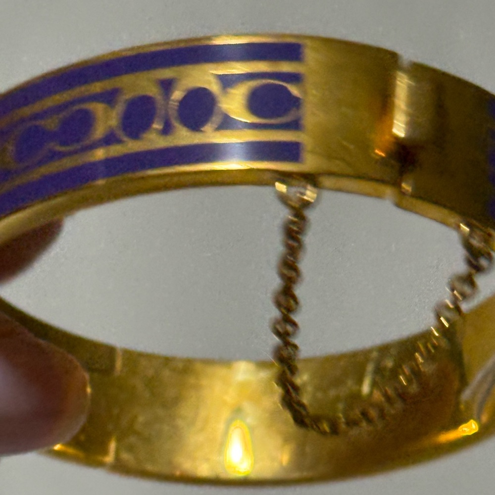 Coach Gold and Purple Women's Bracelet - Picture 2 of 5